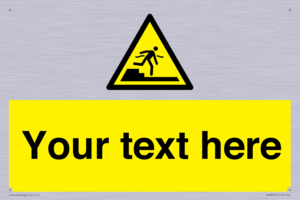 Custom warning Submerged step or steps